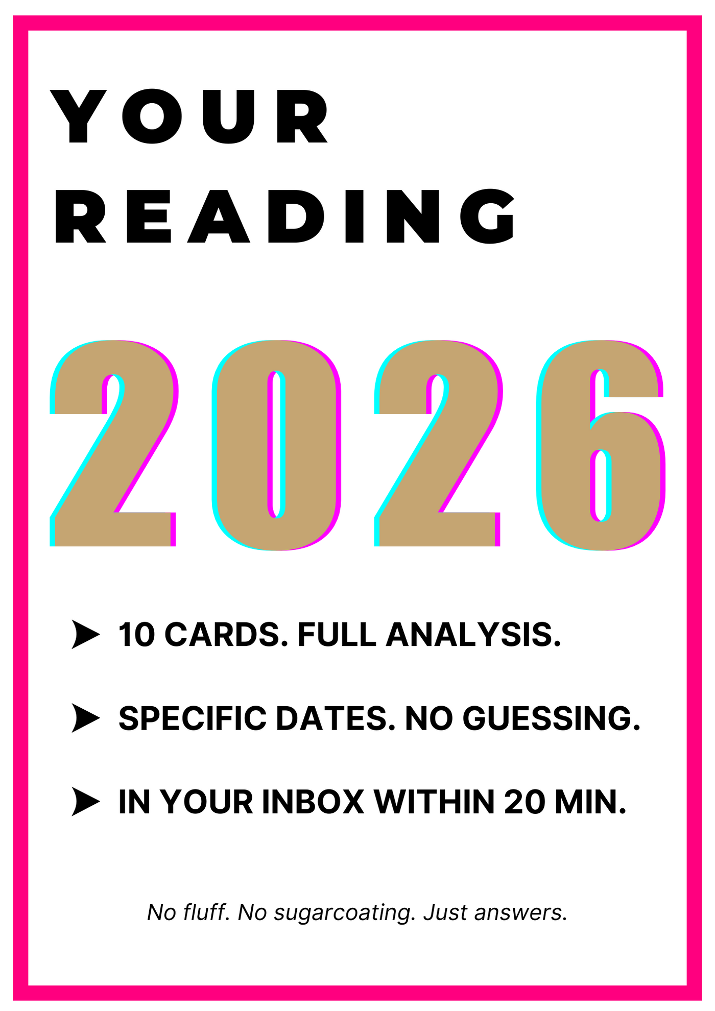 Your Yearly Reading 🔮 Precise. Written. Uncompromising.