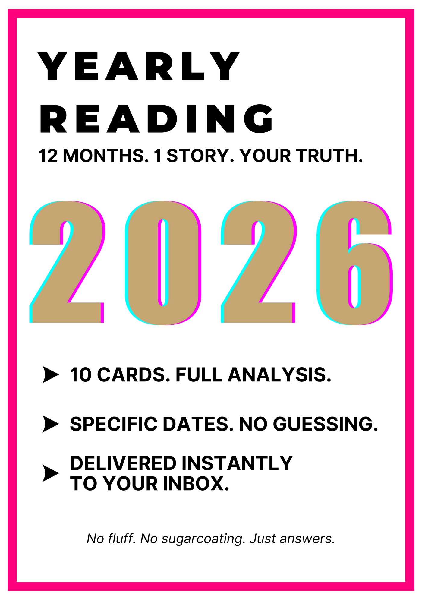 Yearly Reading 🔮 Your 2026 Tarot Story, From Beginning to End