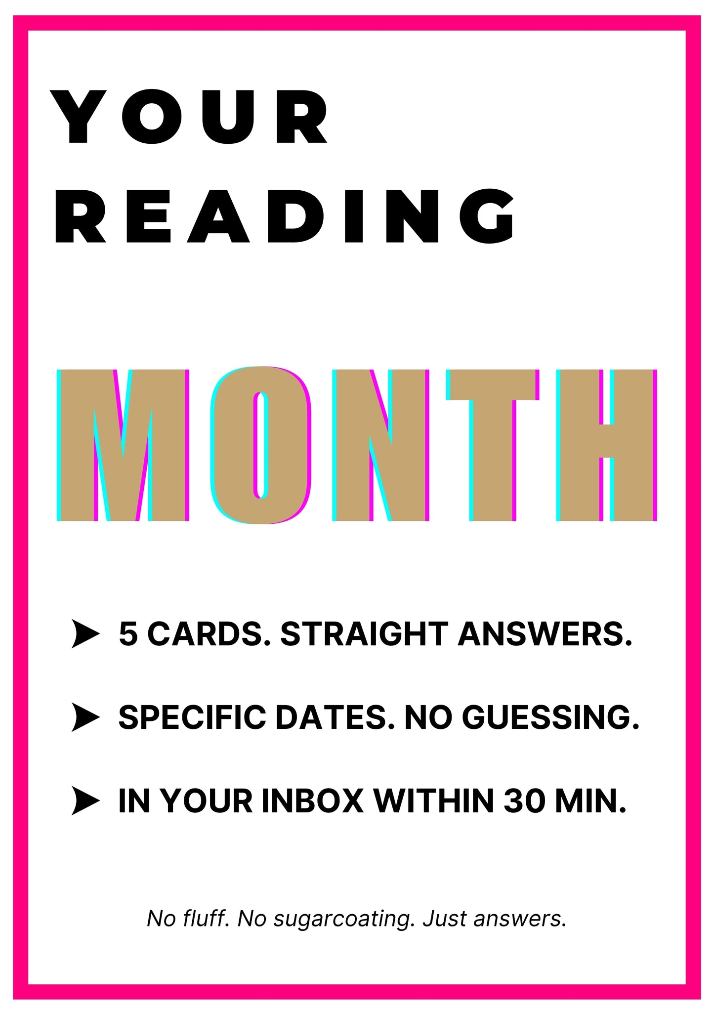 Your Monthly Reading 🔮 Clear. Direct. No fluff.